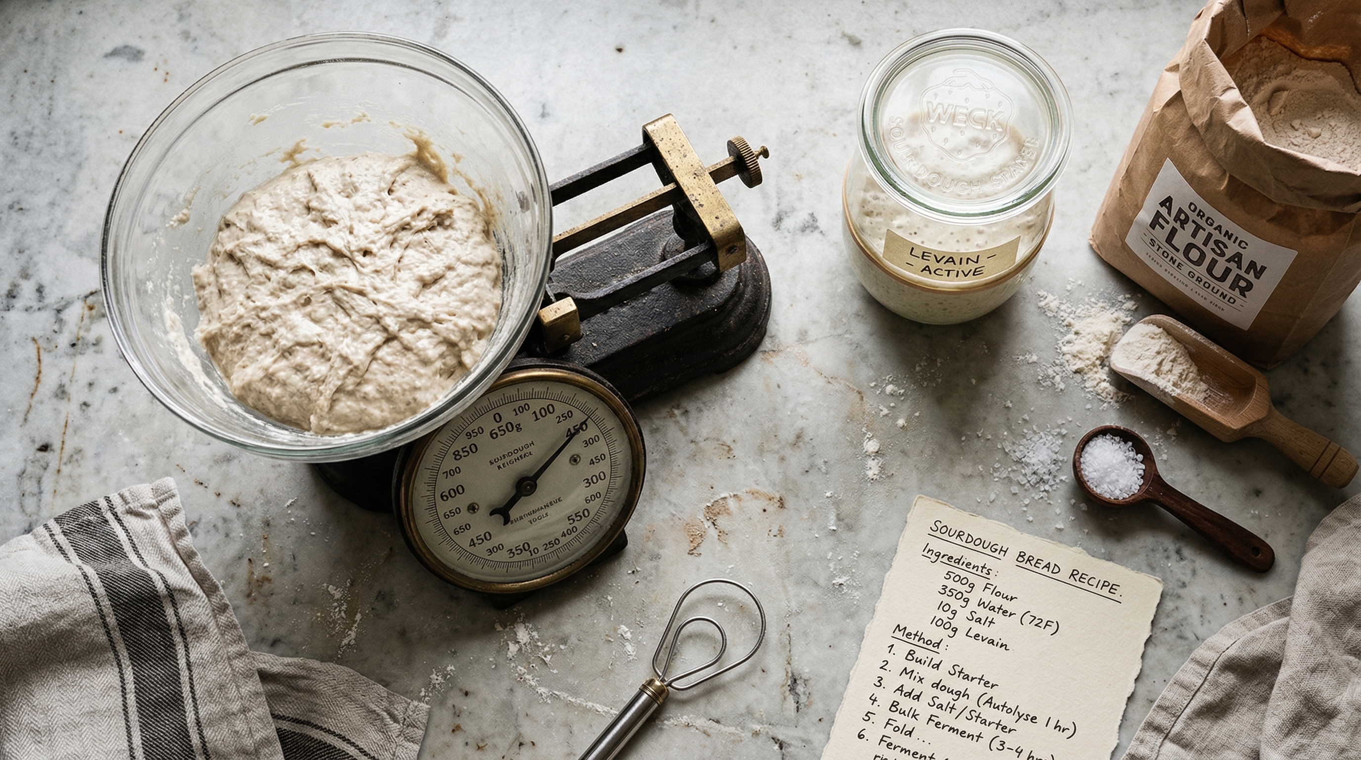 Køkkenvægt til surdej beregning