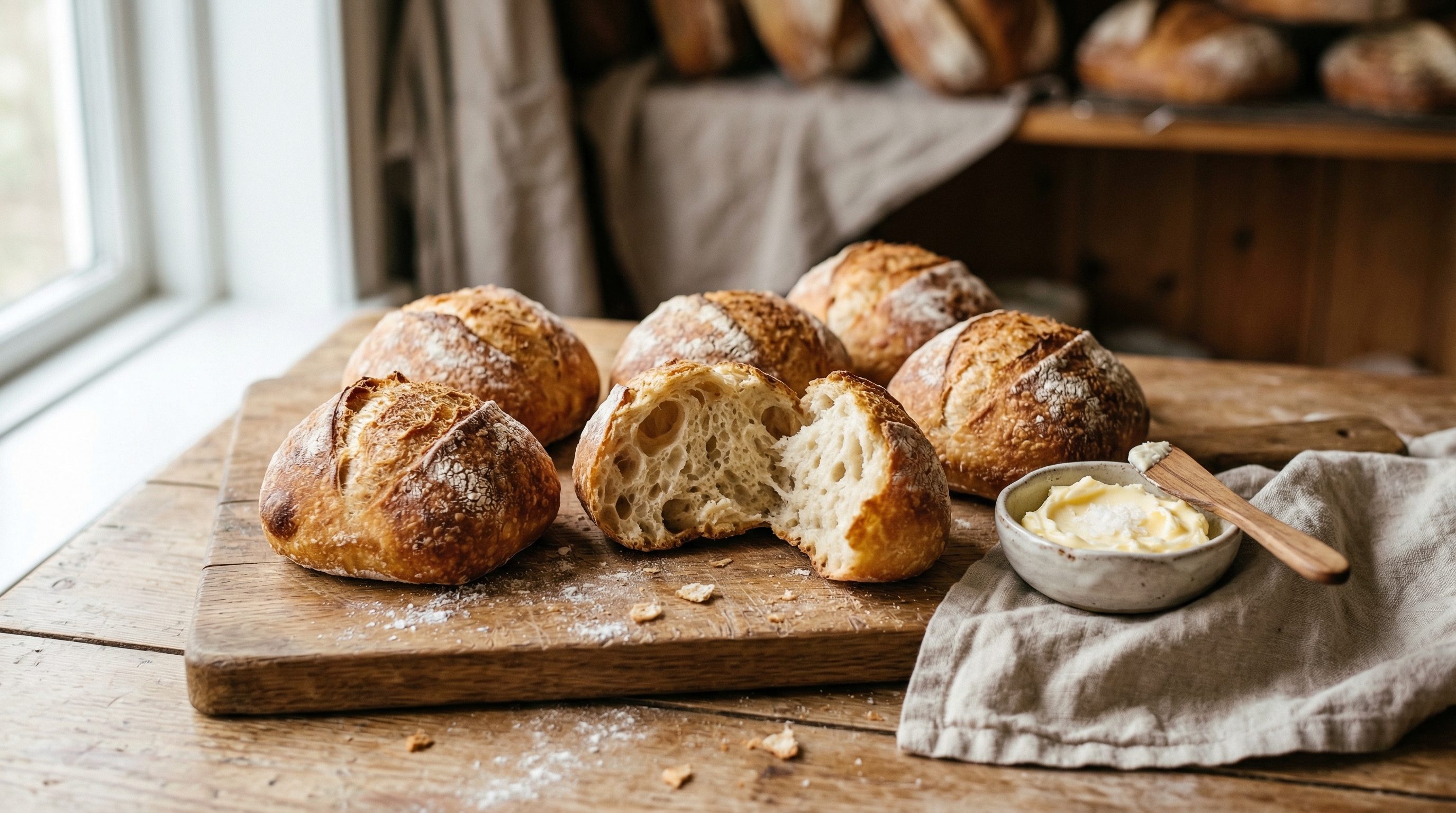 Surdejsboller — luftige og sprøde